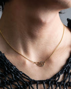 "CELINE" Logo pendant necklace