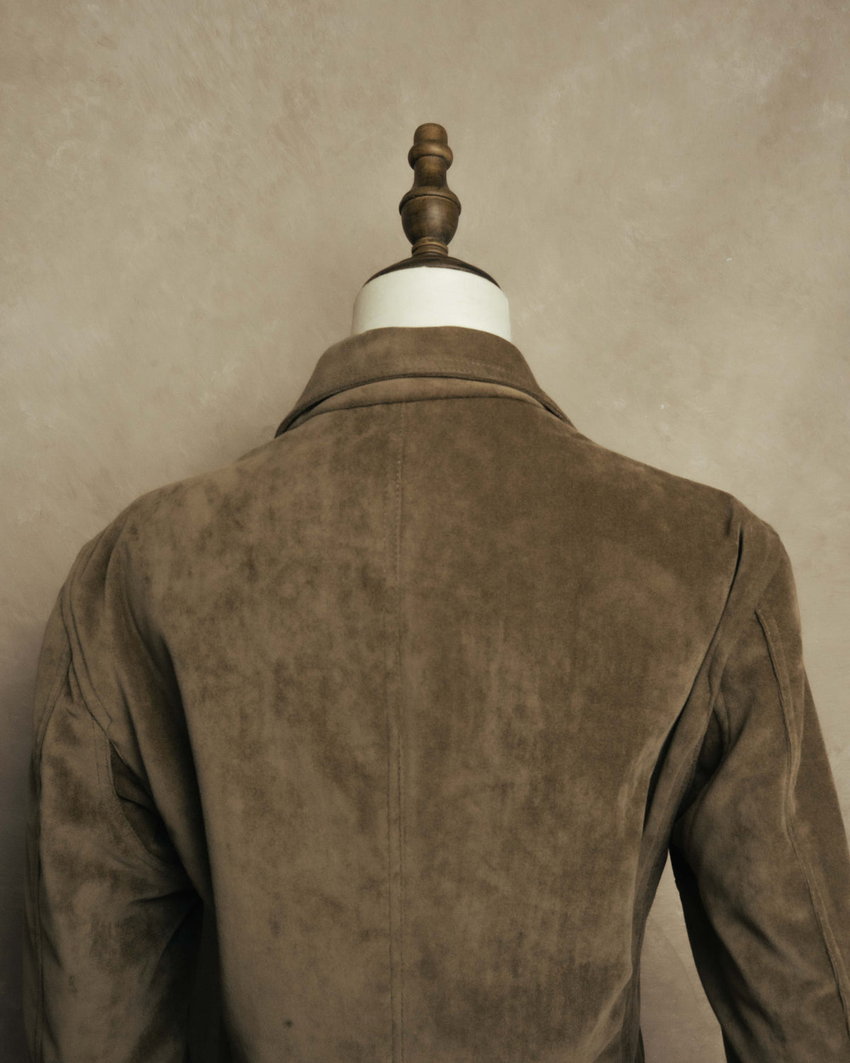 “GIORGIO ARMANI” 90’s-00’s Suede-effect multi-pocket tailored field jacket