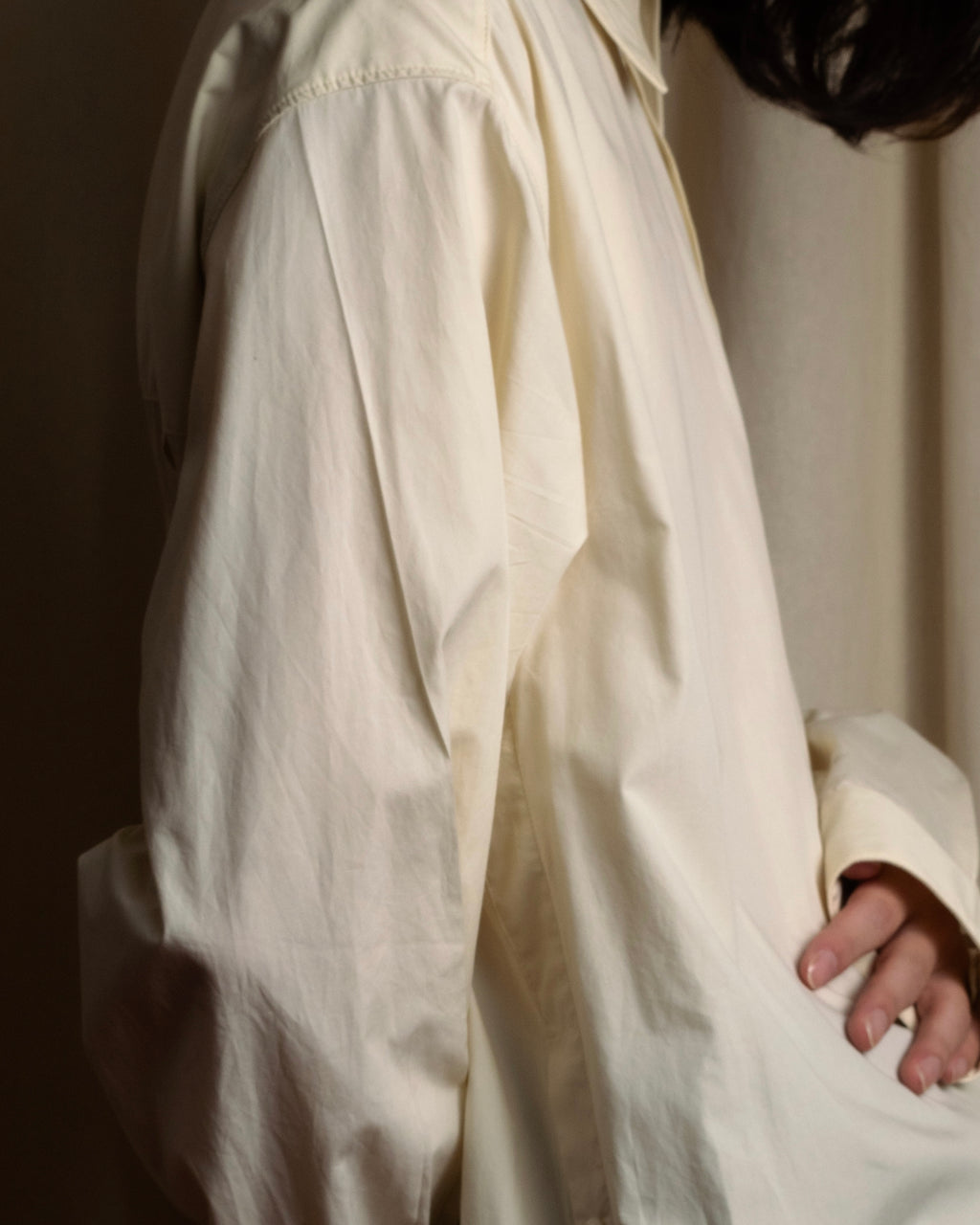 "LEMAIRE" Shoulder button design long shirt