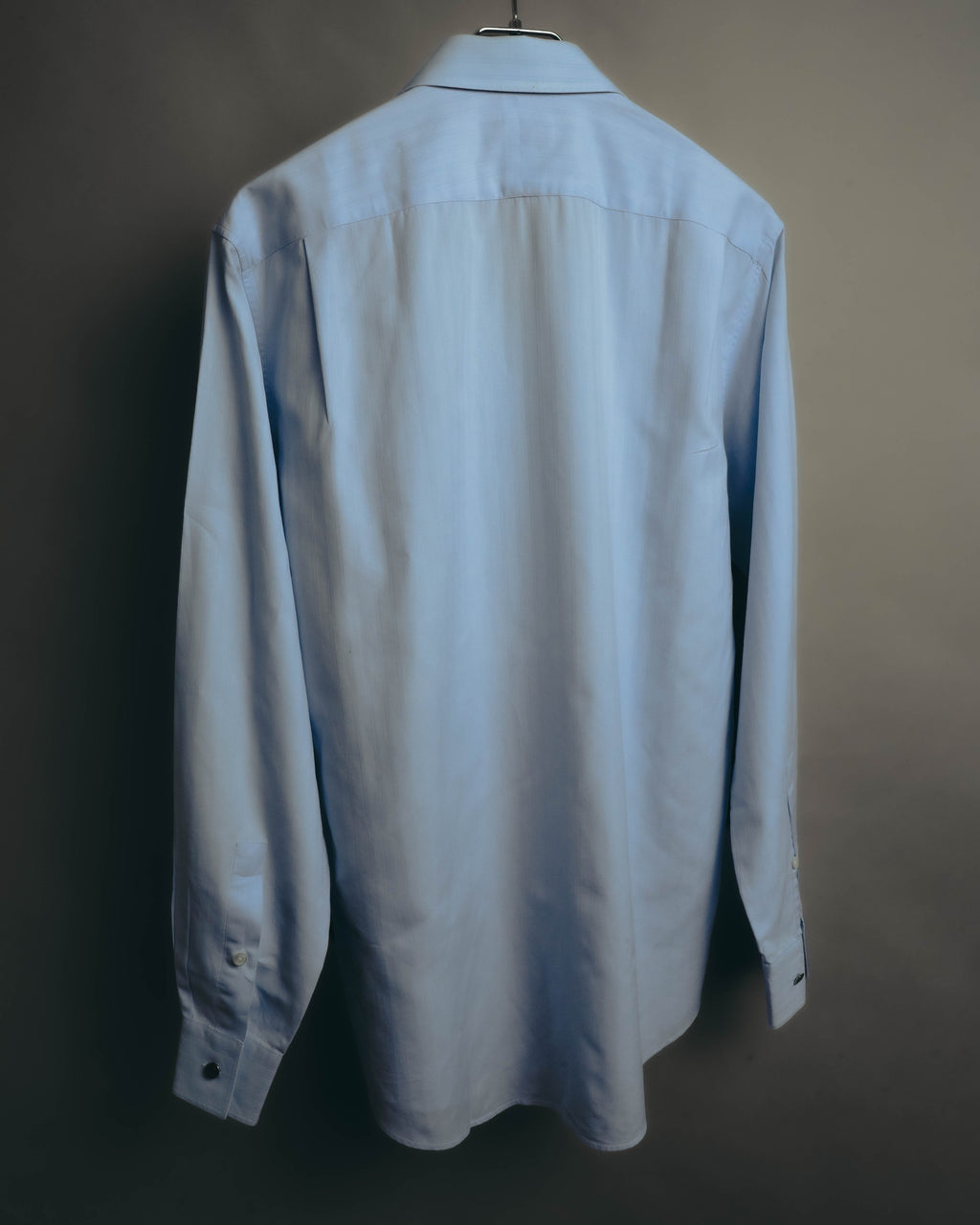 "Hermès" Vintage subtly woven cotton dress shirt