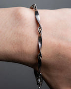 "GEORG JENSEN" Twisted detail silver bracelet