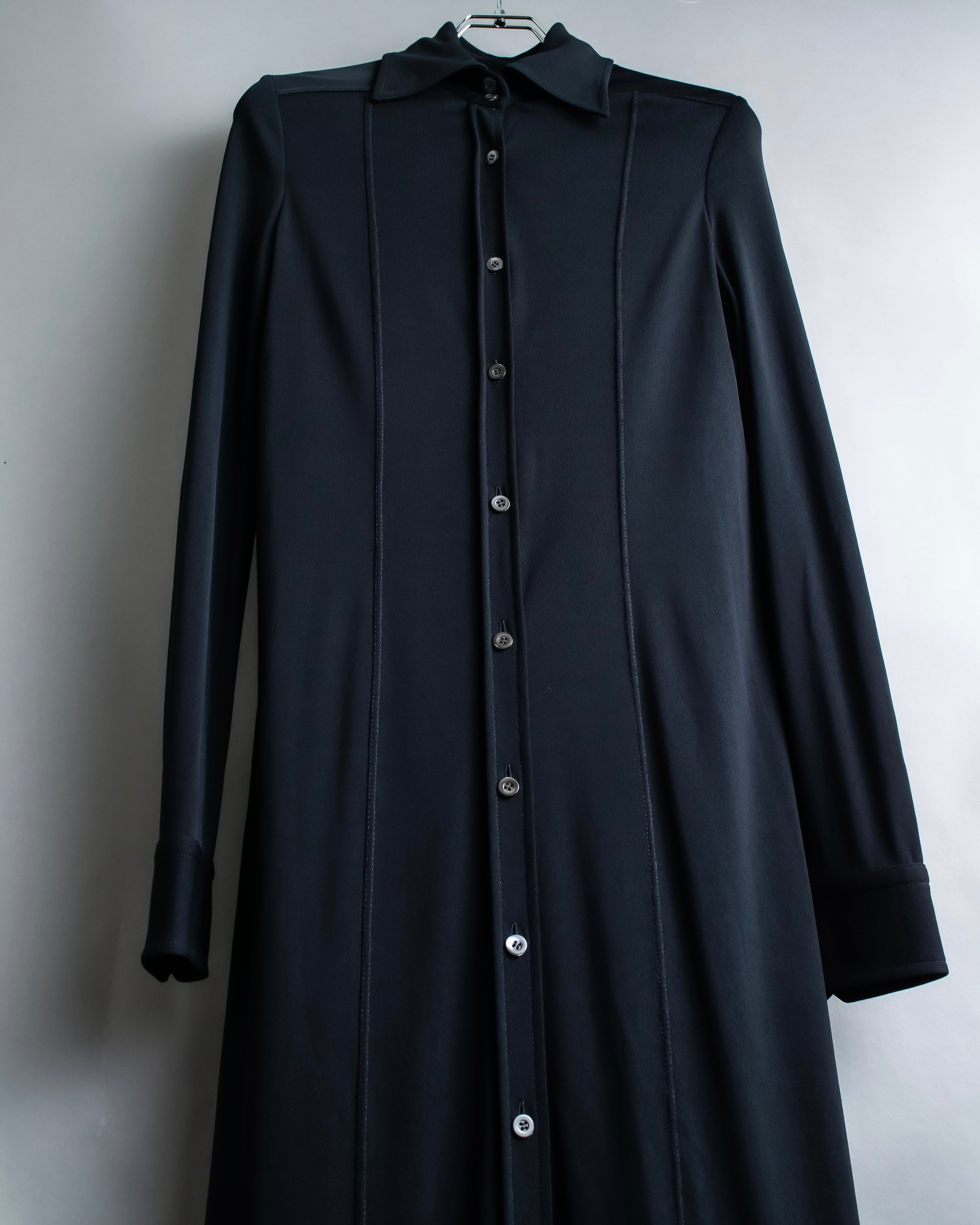 "GUCCI" Drawstring design pintuck long shirt