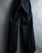 "GUCCI" chalk stripe designed wide pants