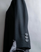 "ISSEY MIYAKE MEN" Shawl collar tailored jacket and two pleat tapered slacks set up