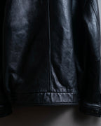 "M. JULIAN" High quality leather single riders blouson