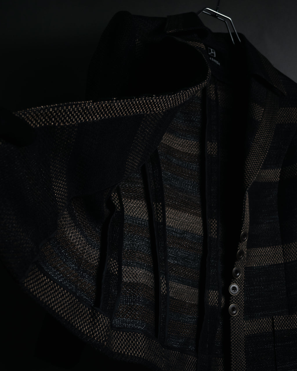 “TAE ASHIDA” 2008-2015 Structured border tweed jacket