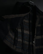 “TAE ASHIDA” 2008-2015 Structured border tweed jacket