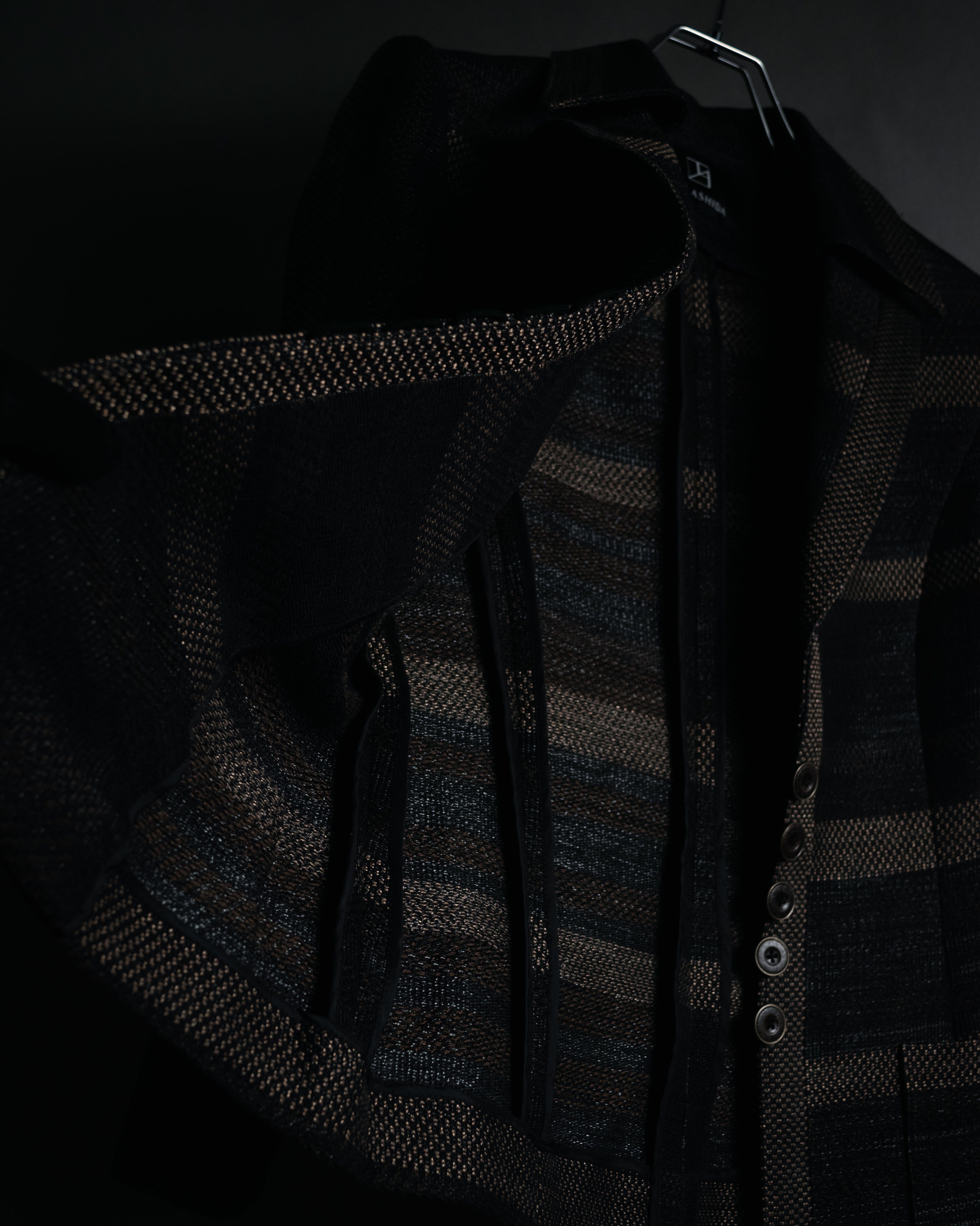 “TAE ASHIDA” 2008-2015 Structured border tweed jacket