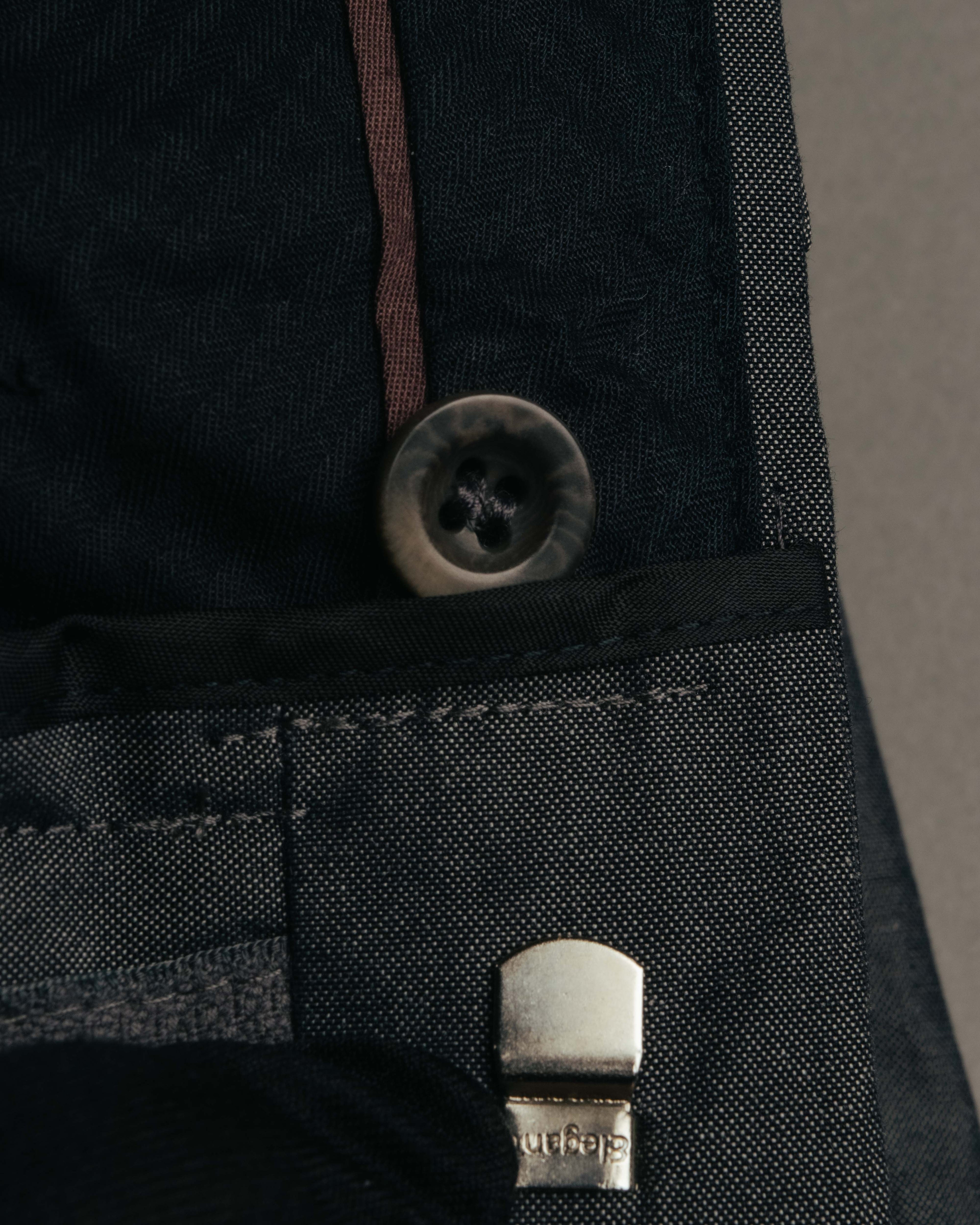 -SPECIAL- “HERMÈS” 1998-00’s Leather trimmed tailored trousers