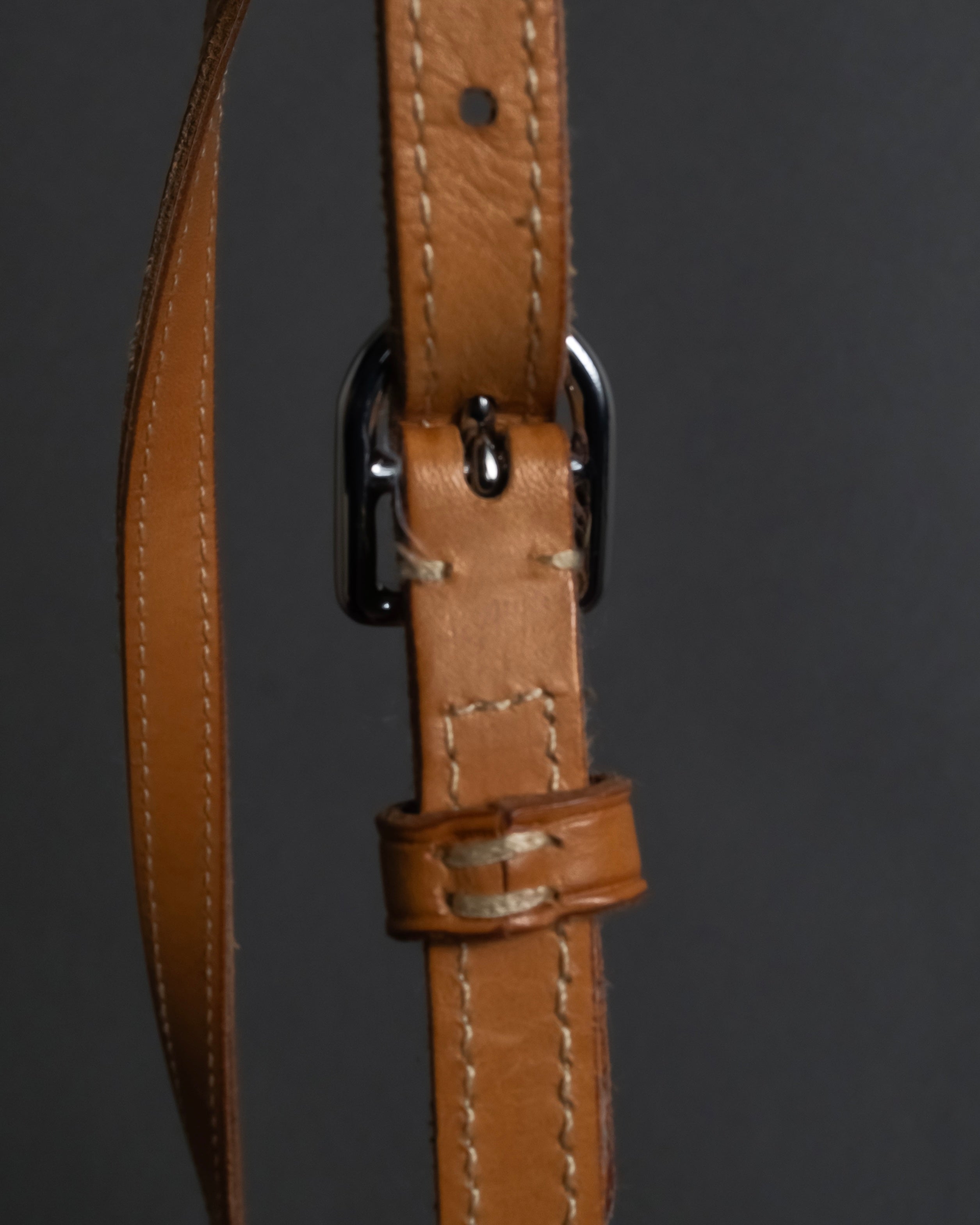 "Ralph Lauren" Metal stud design 2-way leather bag