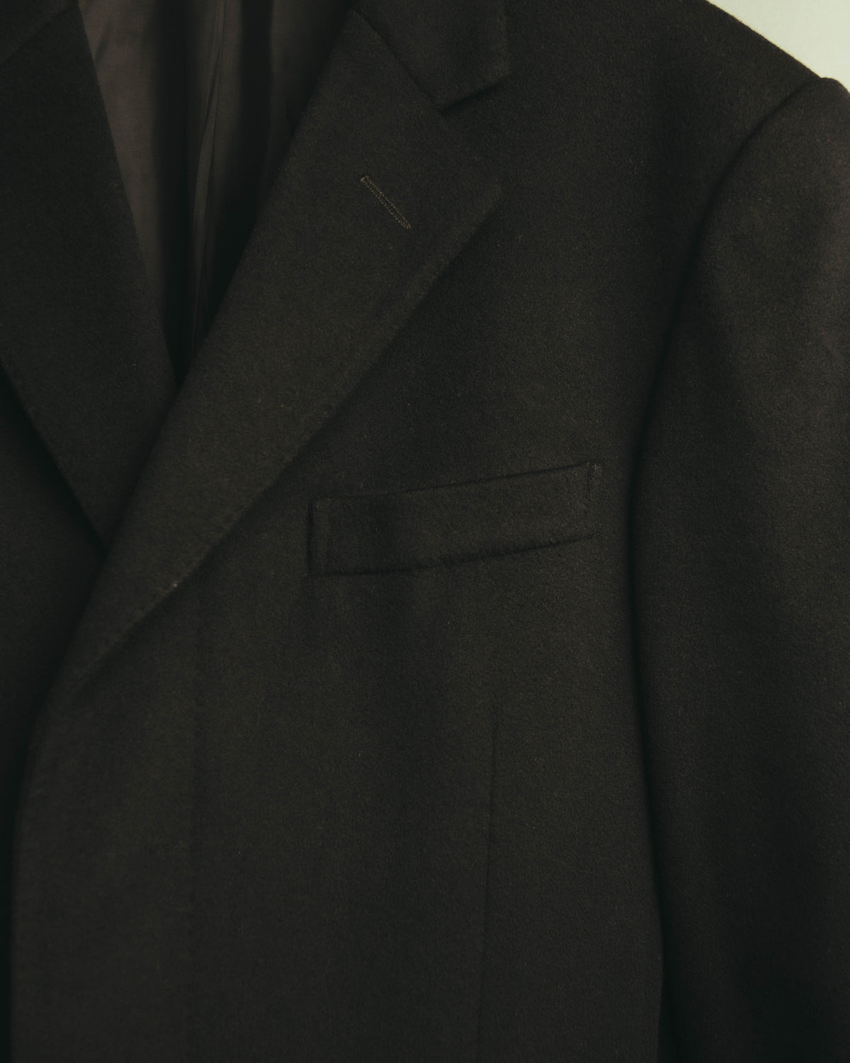 –SPECIAL– “GUCCI” 90’s Tom Ford era concealed-front wool long chester coat