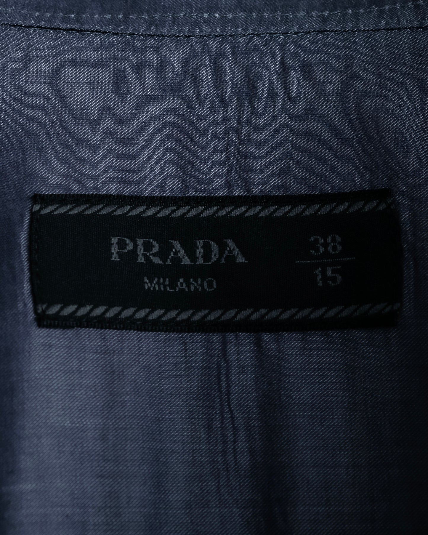 “PRADA” Bicolor back designed dress shirt
