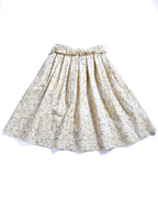 PLAN C/ Big Blooms cotton Popeline Long Skirt