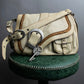 "Christian Dior" Gaucho saddle one shoulder leather bag