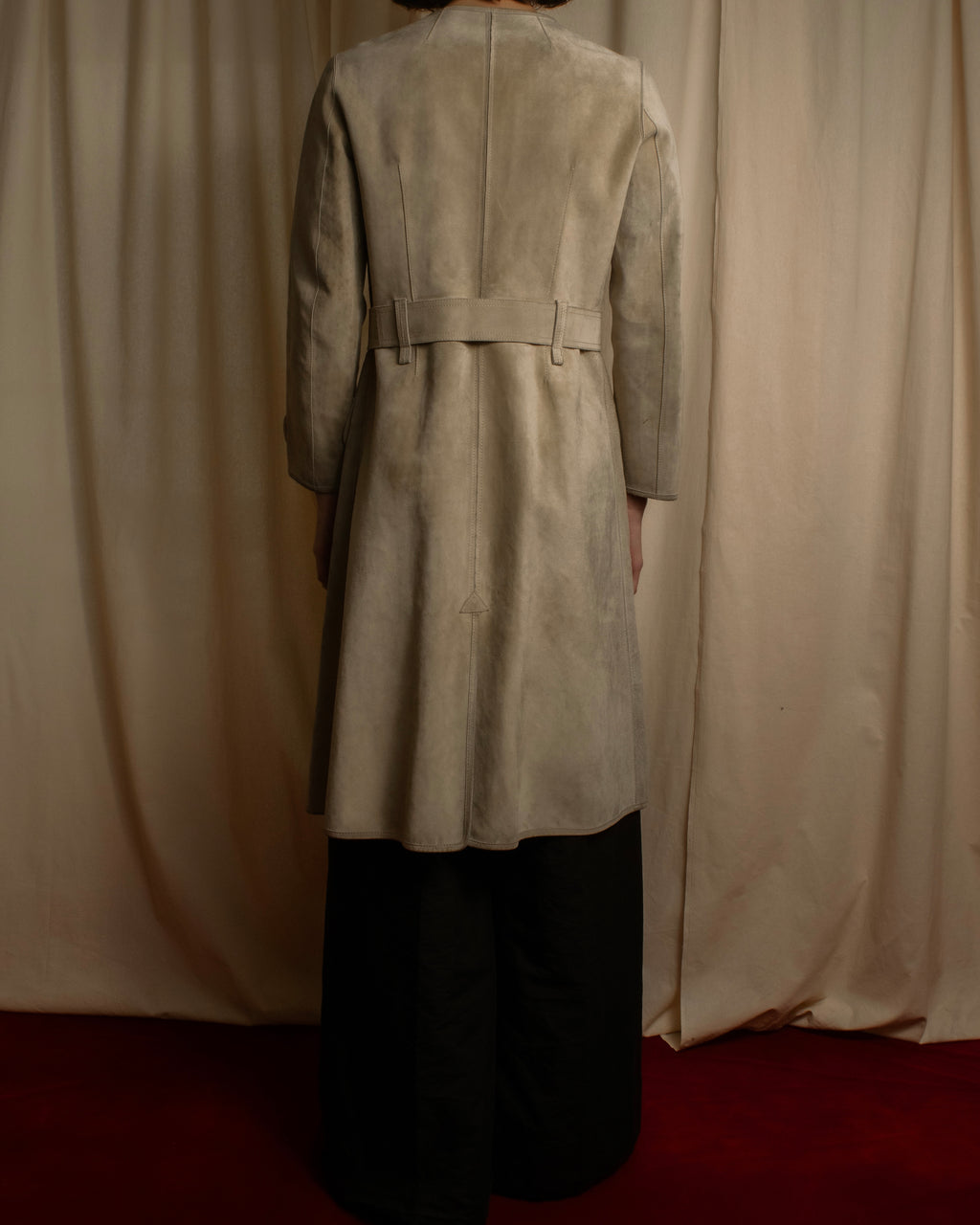 "LOUIS VUITTON" 00's Marc Jacobs period double-breasted suede coat