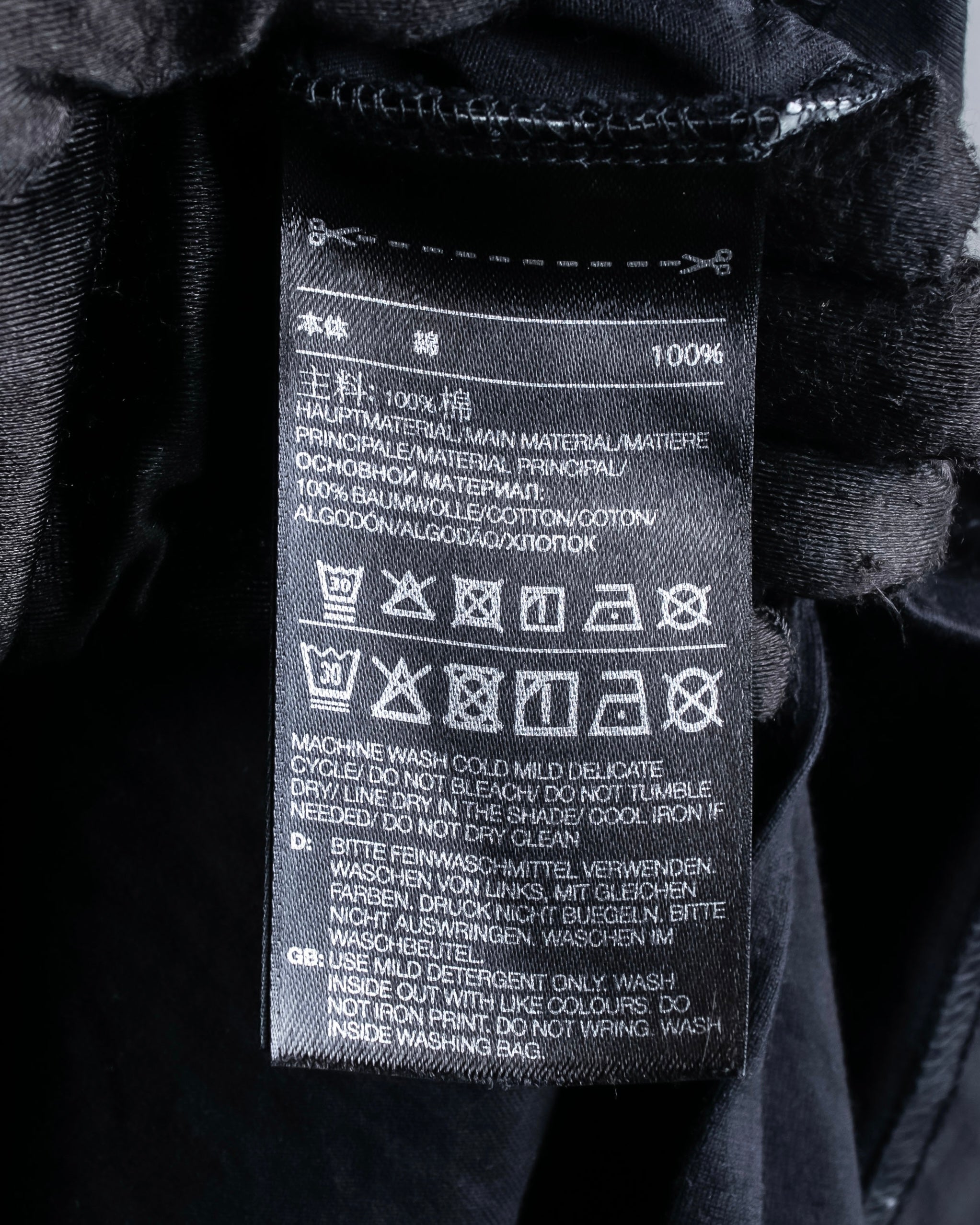 "Y-3" Asymmetrical three-stripes wrap dress