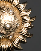 “Christian Dior” 80’s–Early 90’s Sun and moon motif rhinestone brooch