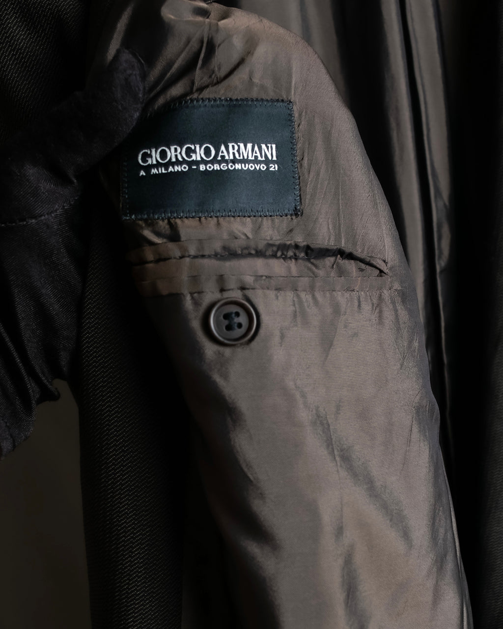 "GIORGIO ARMANI" 90's Oversized brown tailored jacket