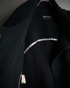 “EMPORIO ARMANI” 2009 AW Military inspired zip-up knit long coat
