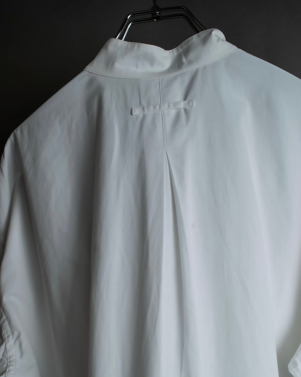 "JEAN PAUL GAULTIER" Cotton poplin stand-collar white shirt