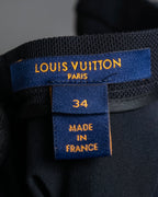 "LOUIS VUITTON" Tiered embroidered design flared skirt