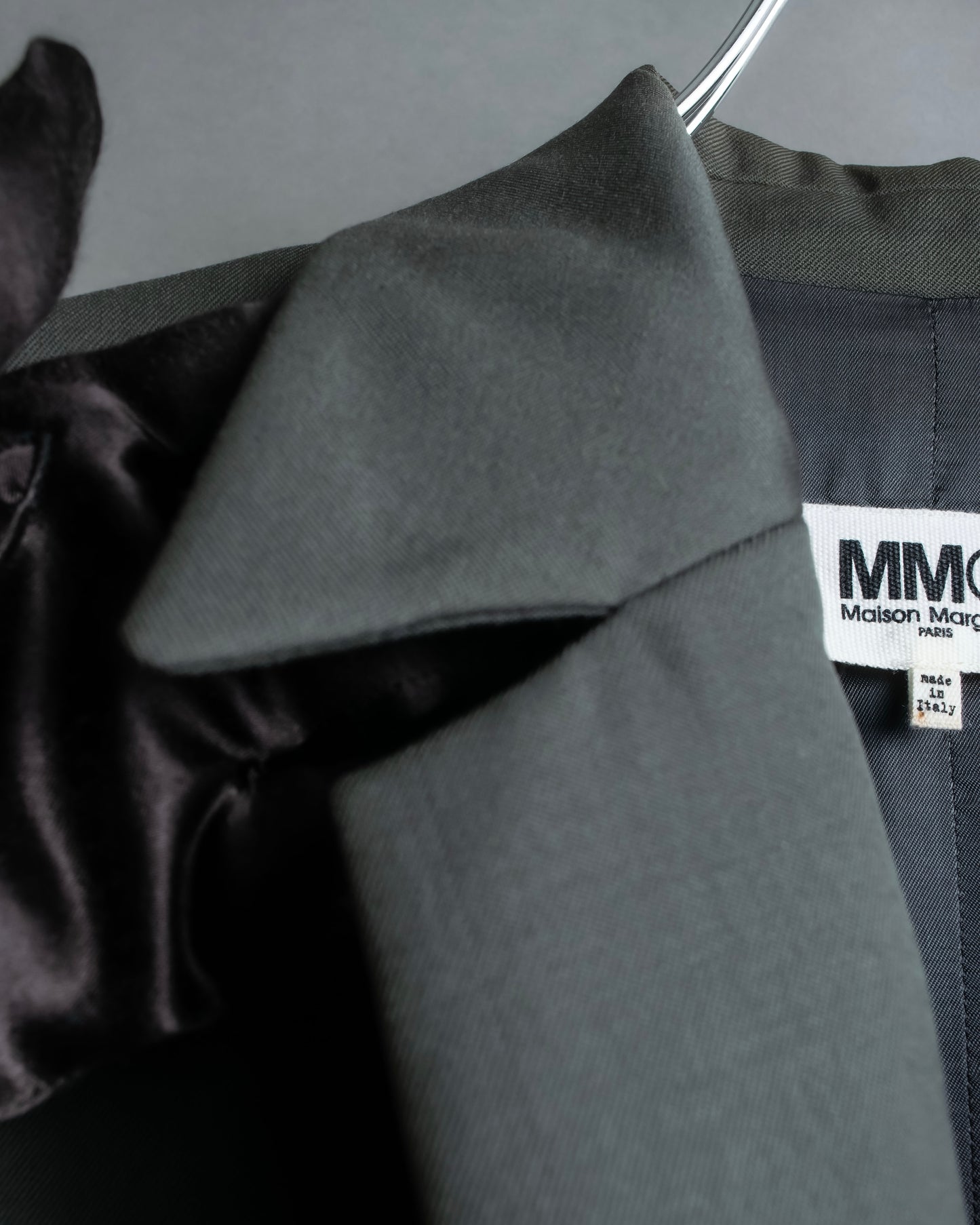 "MM6 MAISON MARGIELA" Wrap front oversized tailored jacket