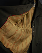 -SPECIAL- "HERMES" 90's Military-inspired zip design tailored jacket