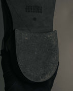 "MM6 Maison Margiela" 2010's Glossy leather side zip ankle boots
