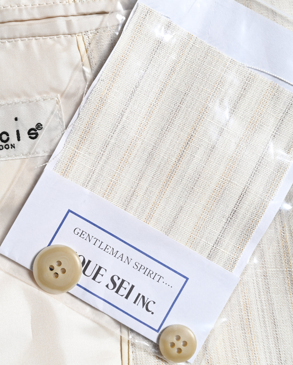 Dolcis/ Linen Blended Oversized Safari Jacket White