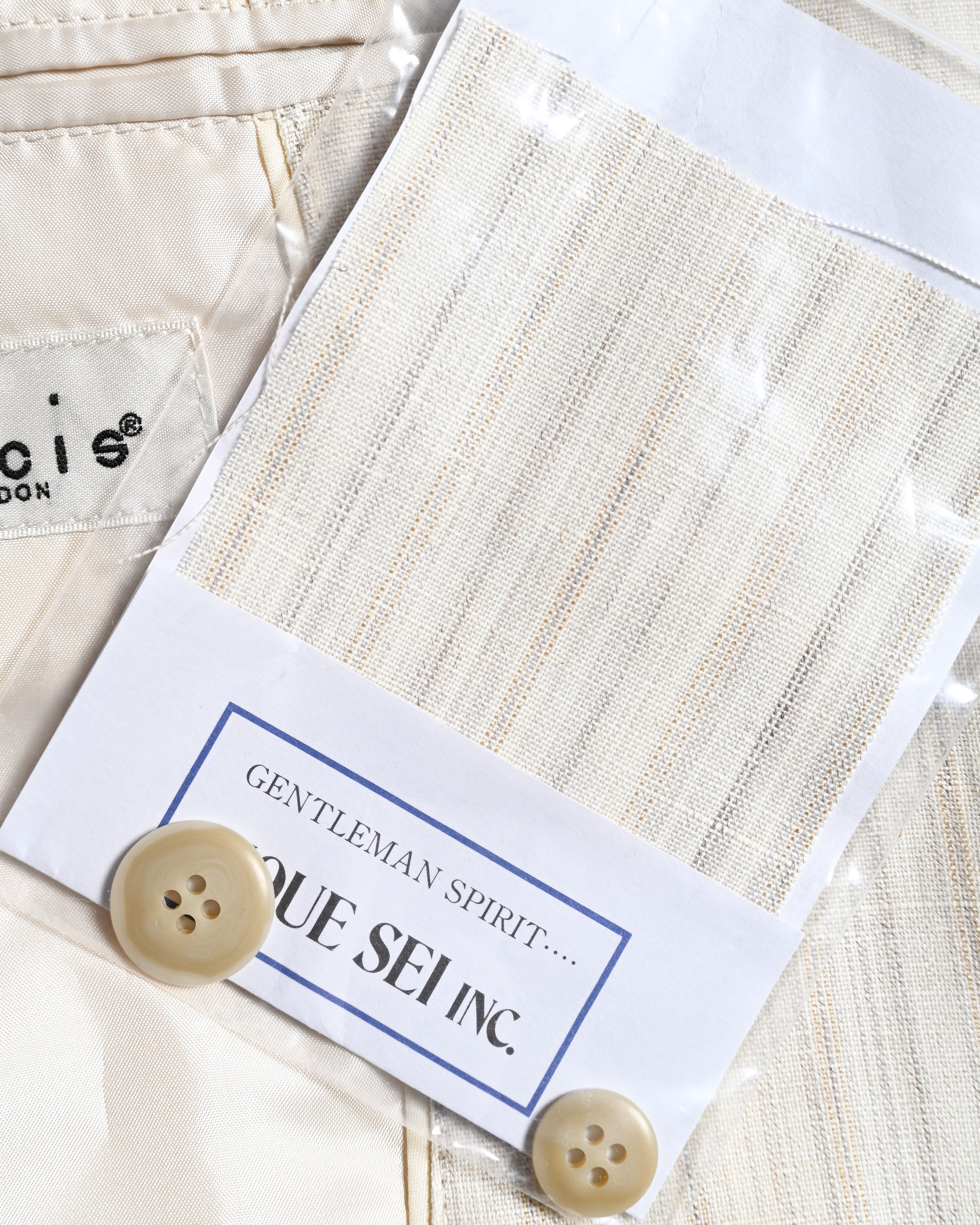 Dolcis/ Linen Blended Oversized Safari Jacket White