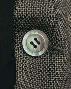 "Pierre Balmain" 80's-90's Windowpane check wool blazer