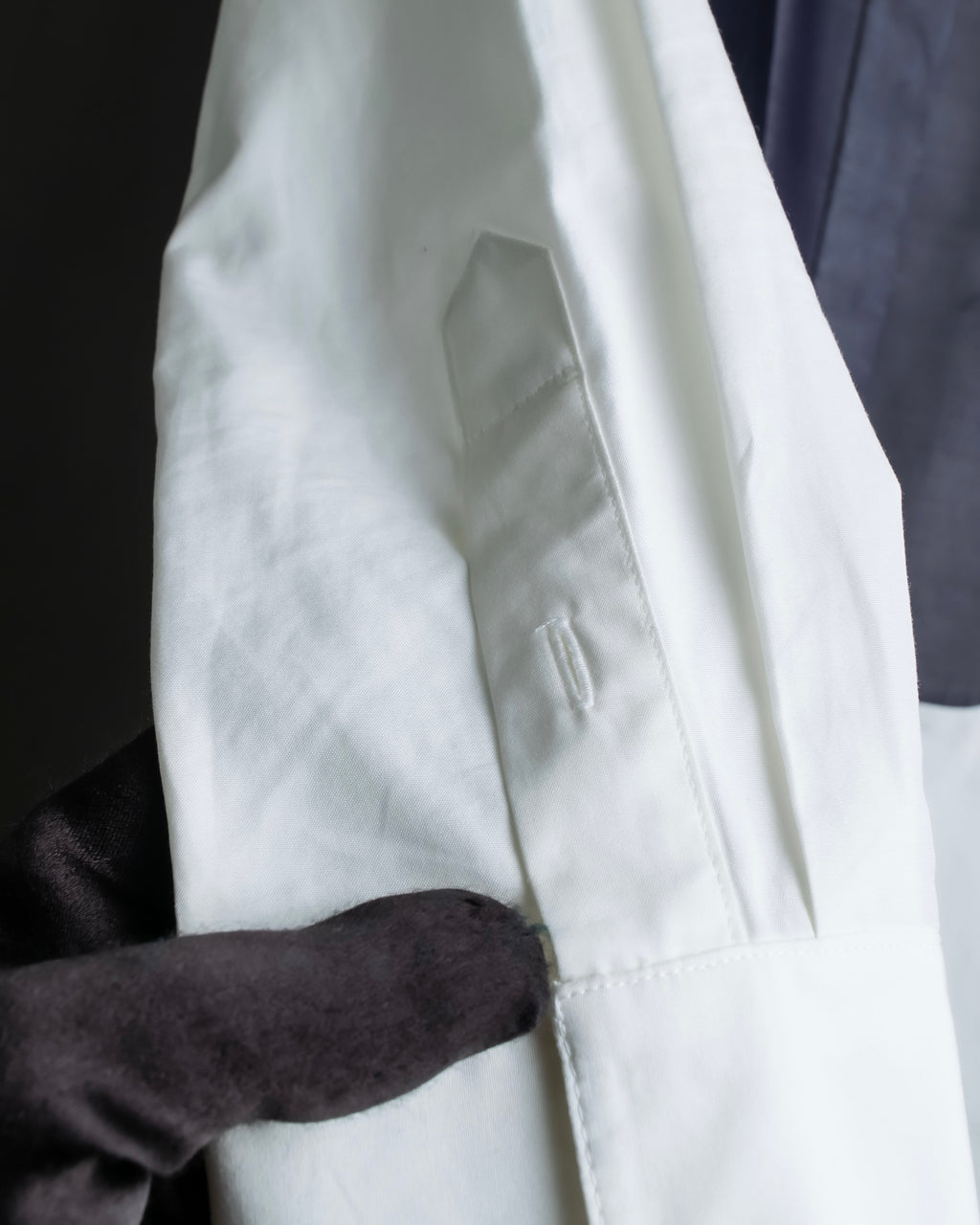 "CELINE" Combination color dress shirt