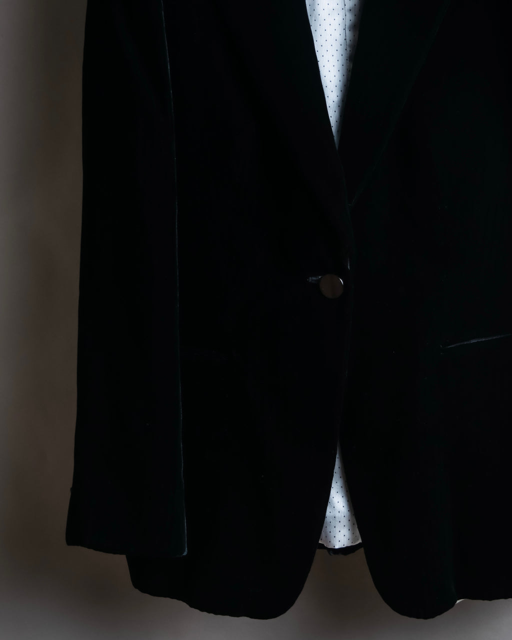 "GIORGIO ARMANI" Beautiful shape velour tailored jacket