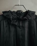 -SPECIAL- “Christian Dior” 90’s Silk pleated ruffle dress