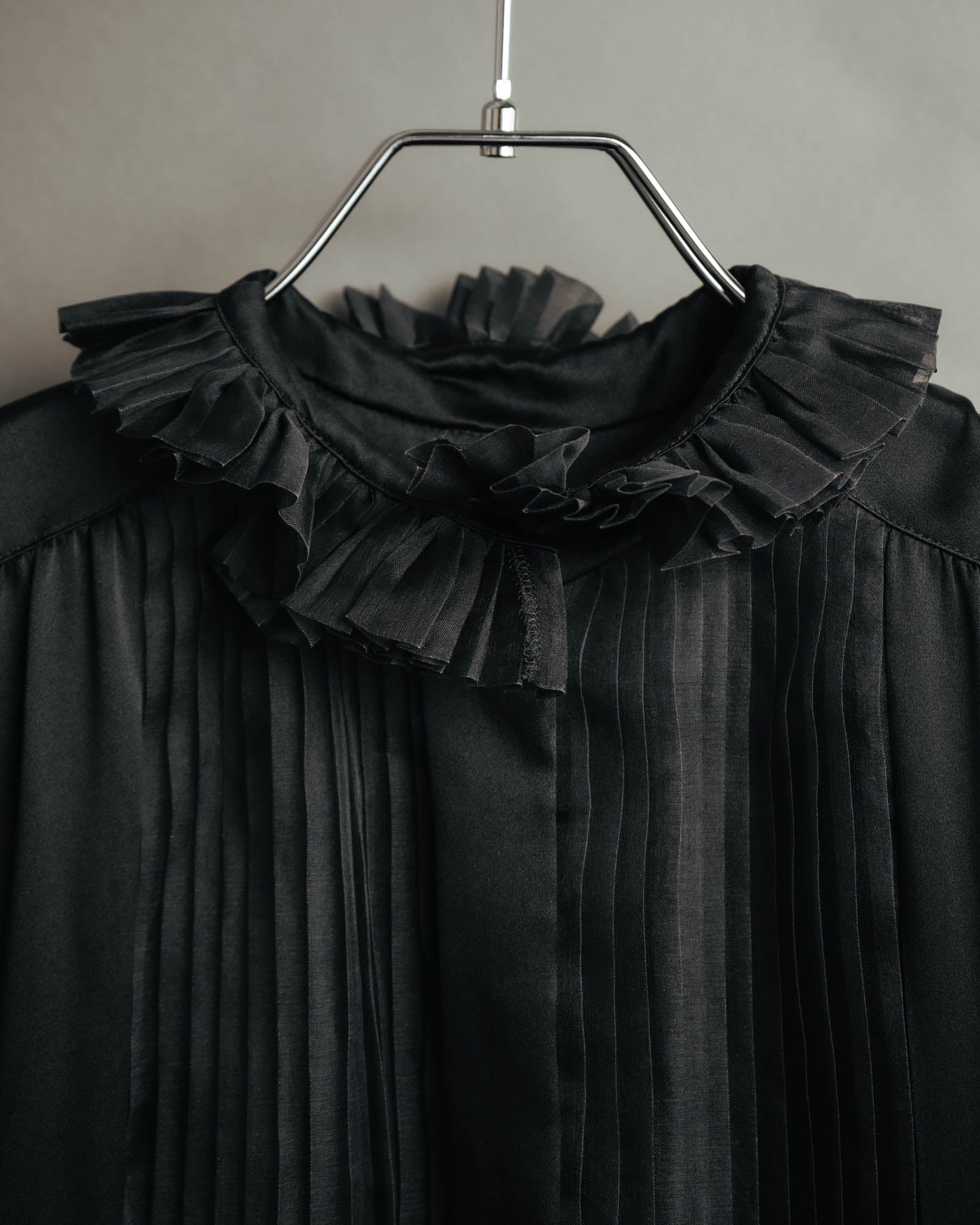 -SPECIAL- “Christian Dior” 90’s Silk pleated ruffle dress