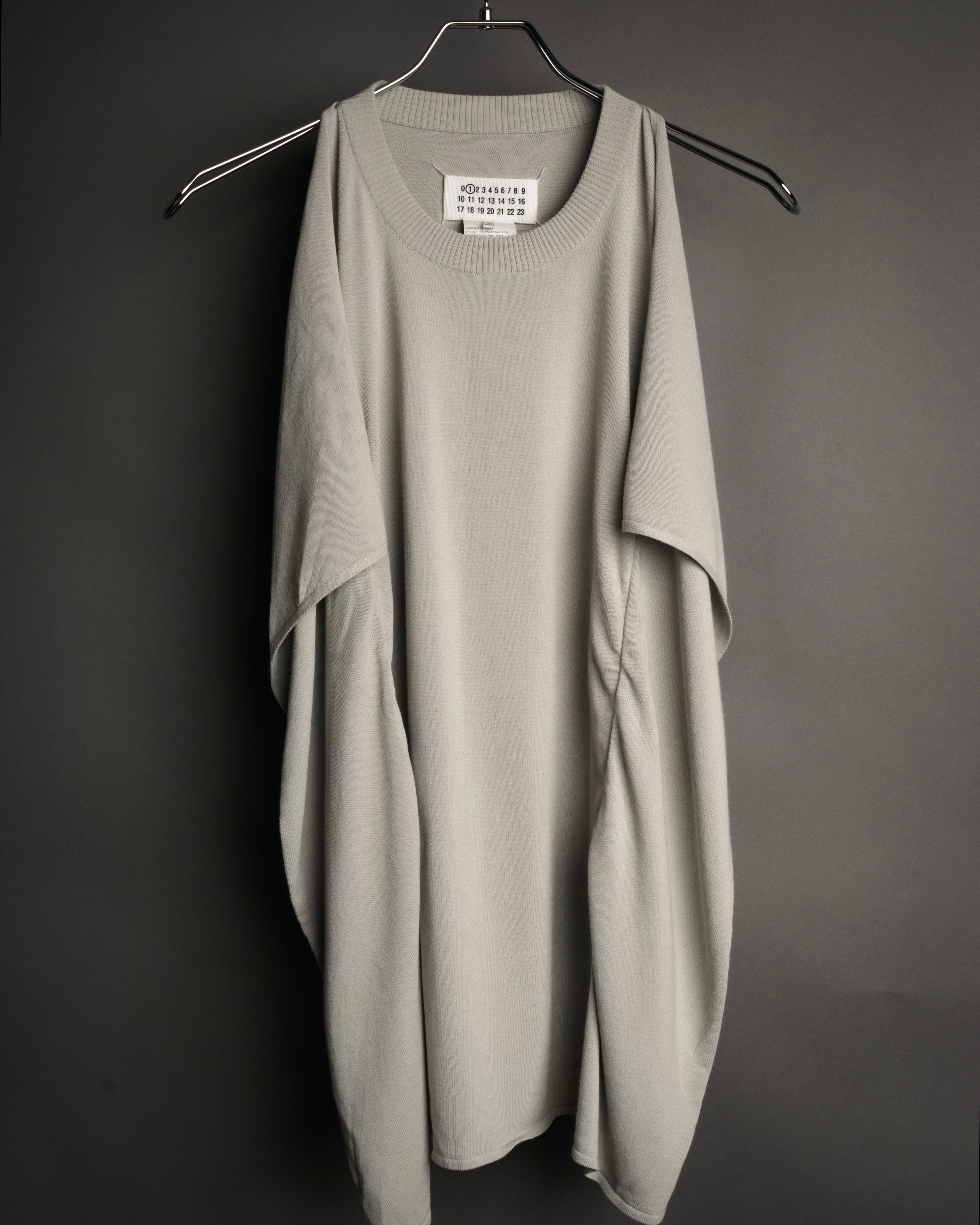 トップス maison martin Margiela Maison Margiela” 2015SS deconstructed cape knit top – MOOD