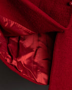 "Salvatore Ferragamo" Vivid red color wool mix tailored jacket