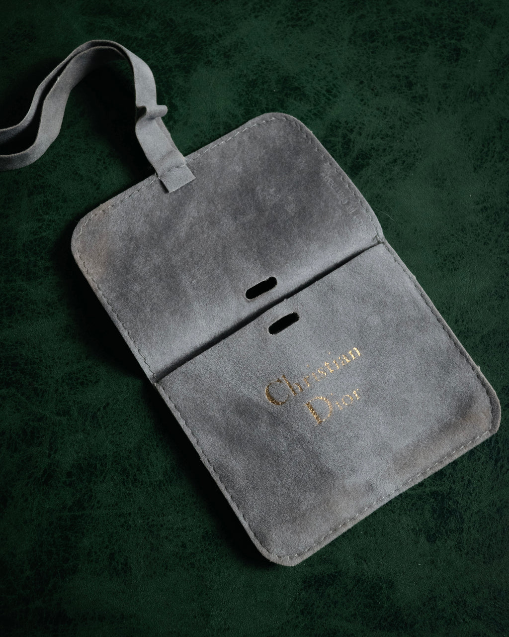 "Christian Dior" 00’s pavé letter charm multi chain bracelet