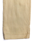 VINTAGE/ Linen Tasted 2 Tuck Trousers Light Beige