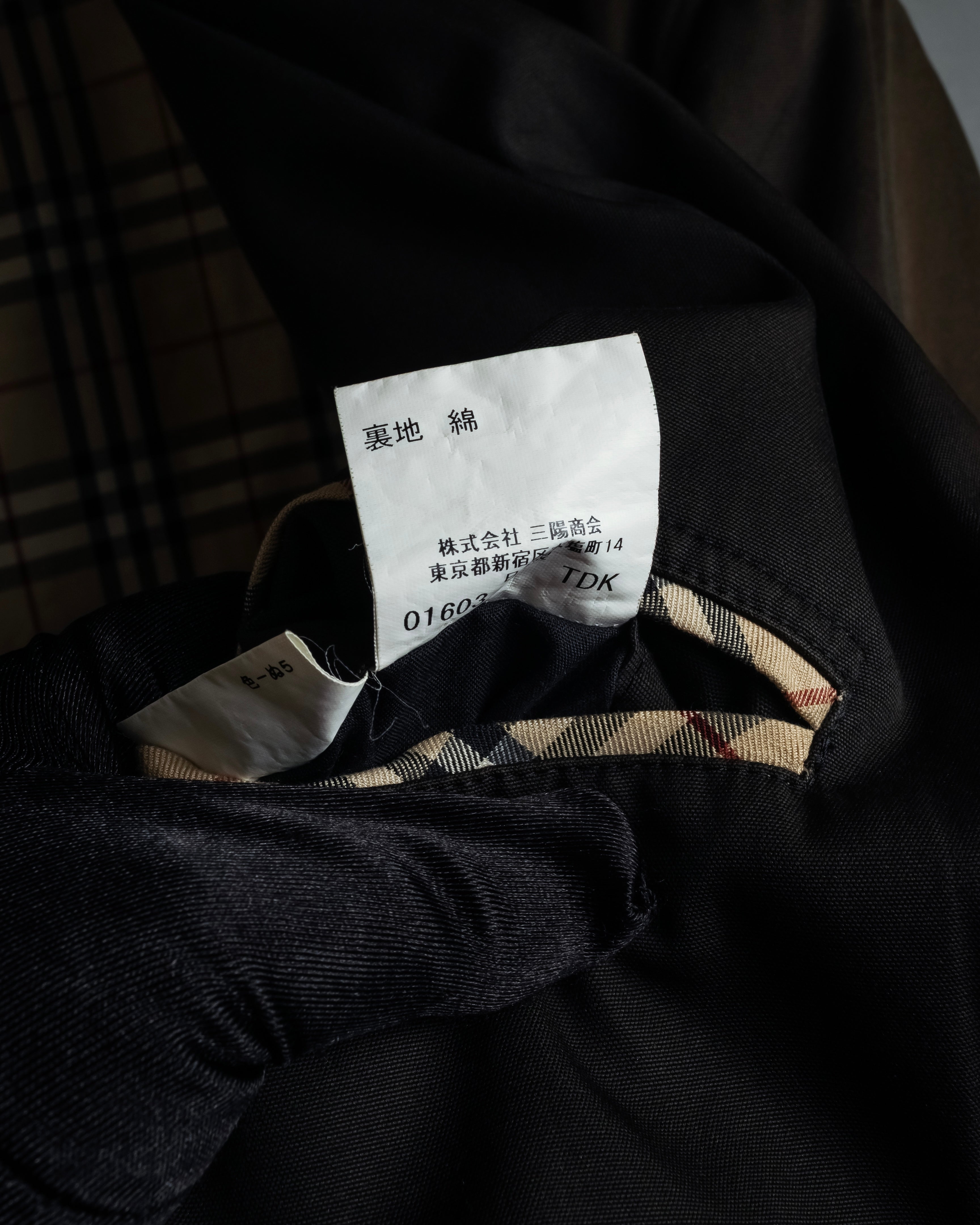 "BURBERRY" Cotton faded tailored jacket