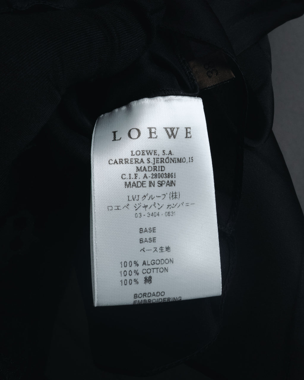 "LOEWE" 2014AW Sheer embroidered shirt