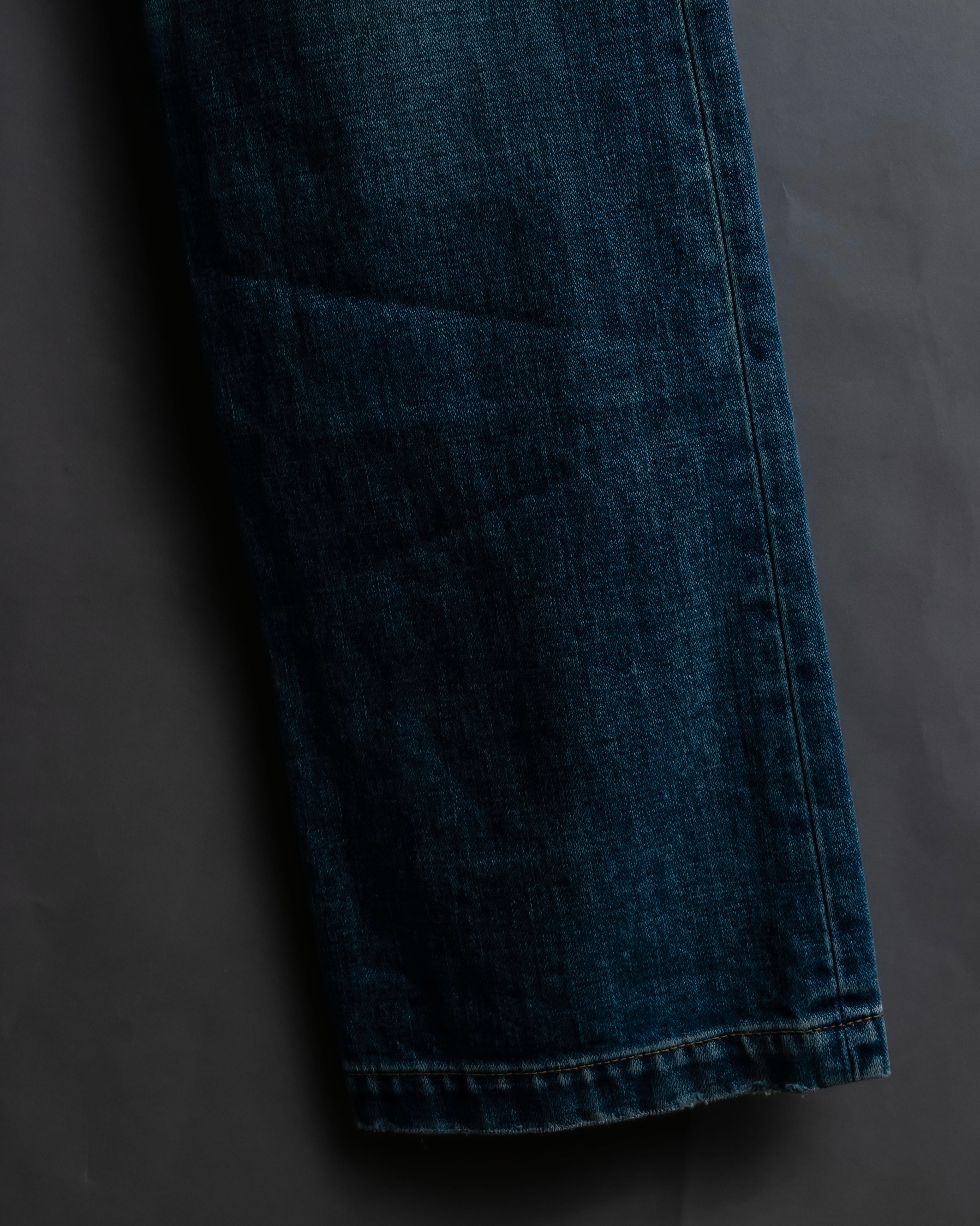 "Saint Laurent" Faded straight line denim pants