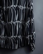 "GUCCI" Handwritten calligraphy pattern silk shirt