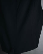 "tricot COMME des GARCONS" 2004 SS draped lapel cropped vest