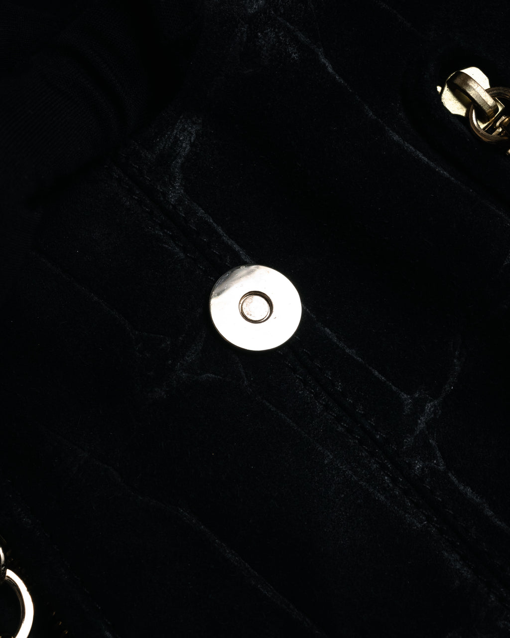 “SEE BY CHLOÉ” 2010’s Croc embossed suede drawstring bag