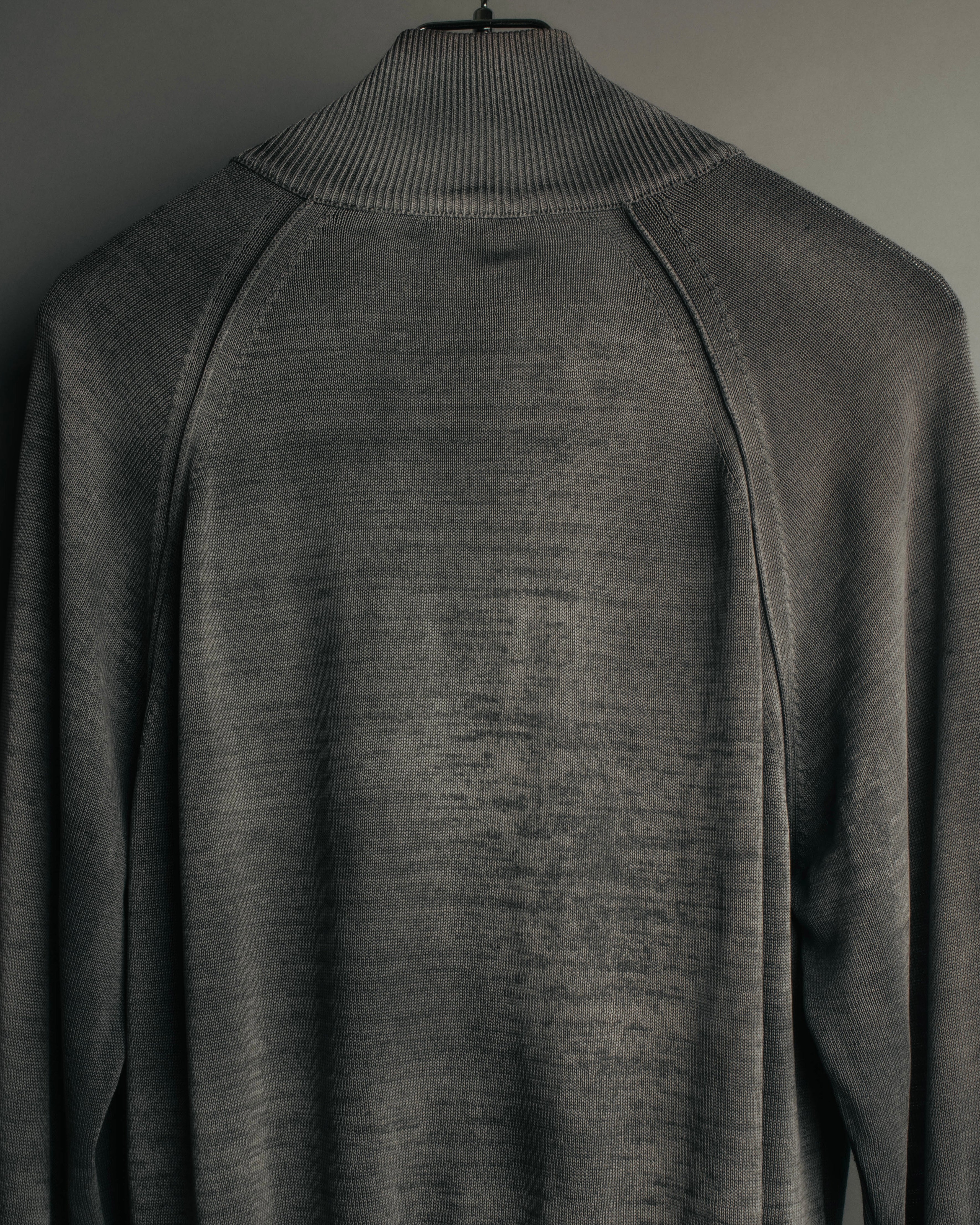 "PRADA" 90's-00's Minimal cotton zip cardigan