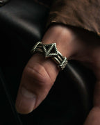 "Christian Dior" Buffalo design silver ring