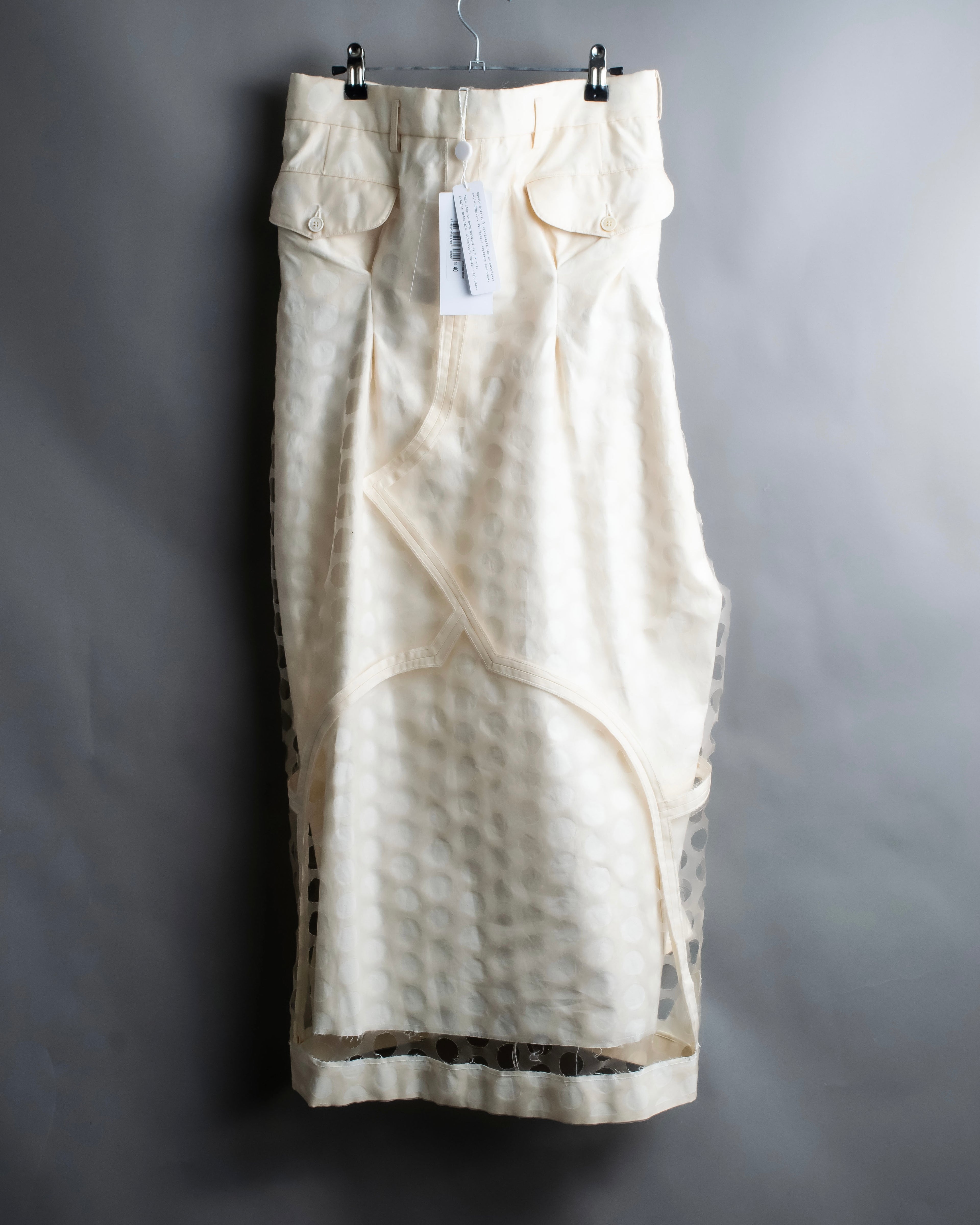 "MAISON MARGIELA" 20SS Polka dot tulle layered skirt