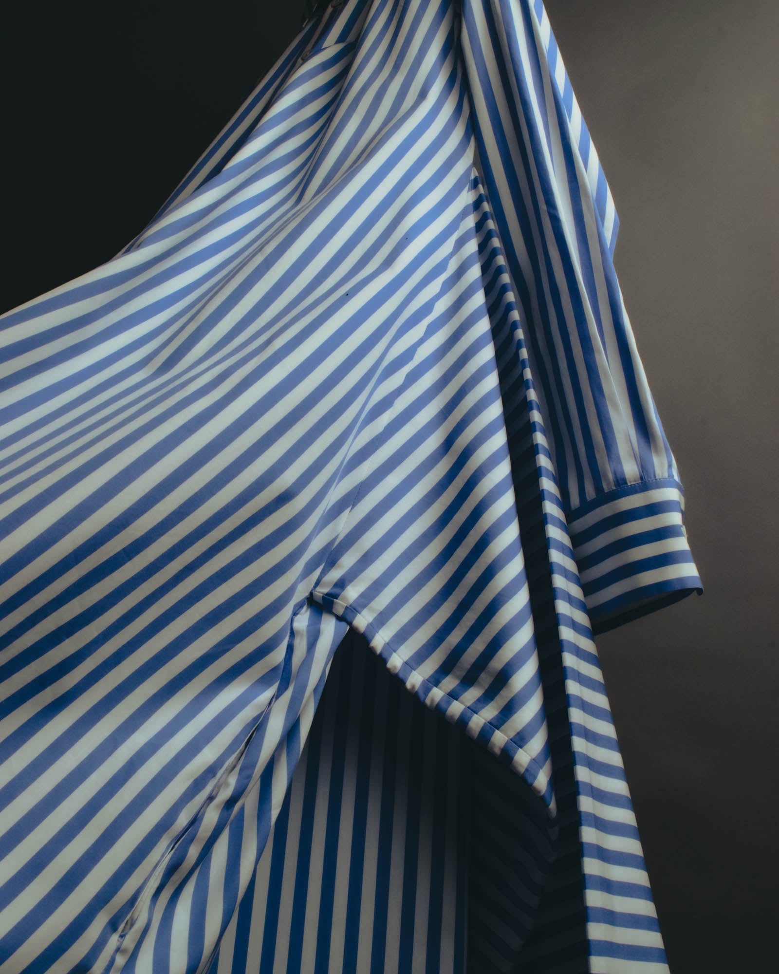 “JIL SANDER” 2018-2023 oversized striped cotton shirt dress