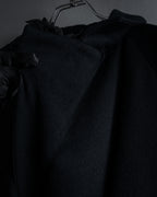 “KEITA MARUYAMA” Floral appliqué one-button chelsea coat